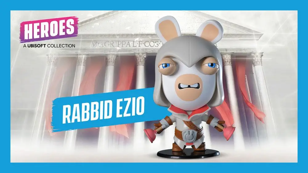 Assassin's Creed / Raving Rabbid Ubisoft Heroes Collection Chibi Figure Rabbid Ezio 10 cm termékfotó