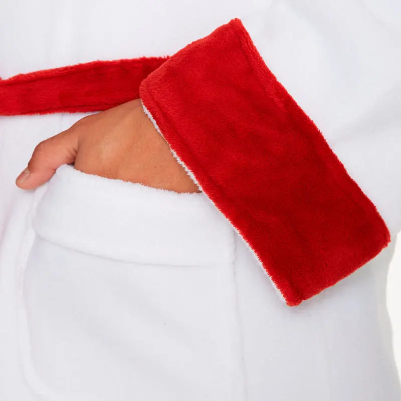 Assassin&#39;s Creed Wite Logo mens fleece bathrobe product photo