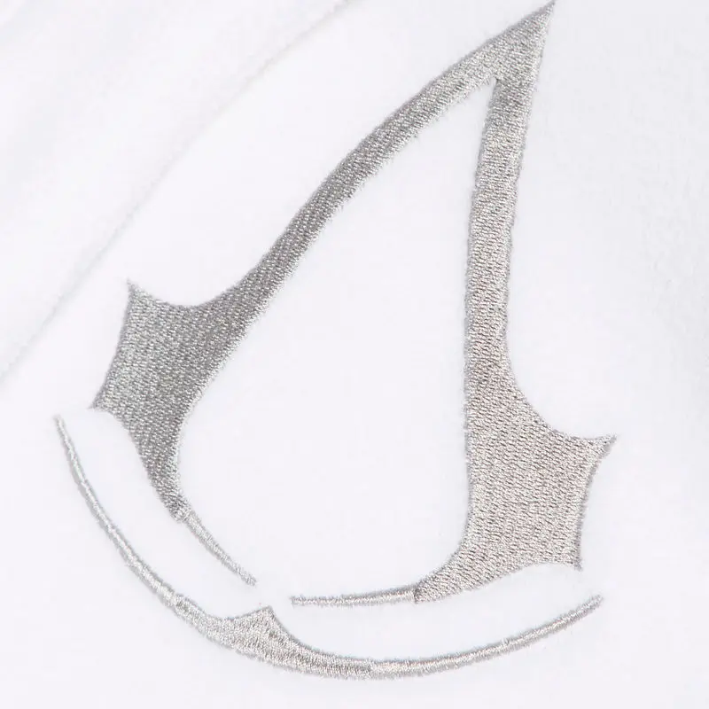 Assassin&#39;s Creed Wite Logo mens fleece bathrobe product photo