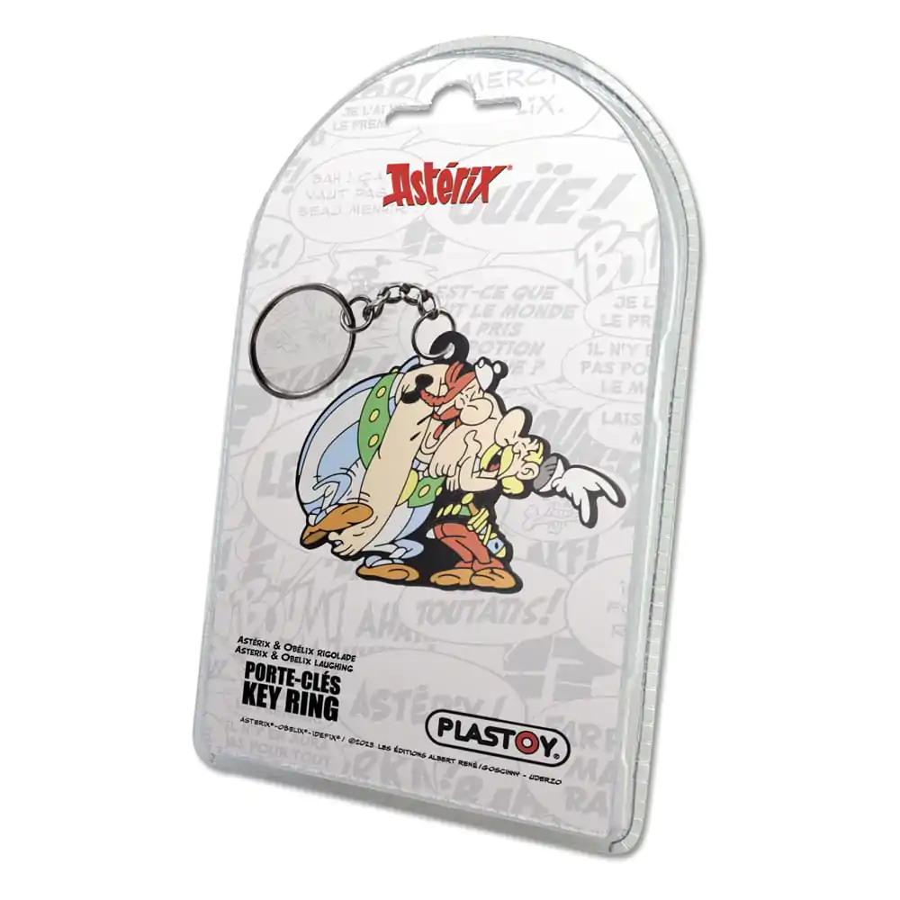 Asterix Keychain Asterix & Obelix Laughing 9 cm termékfotó