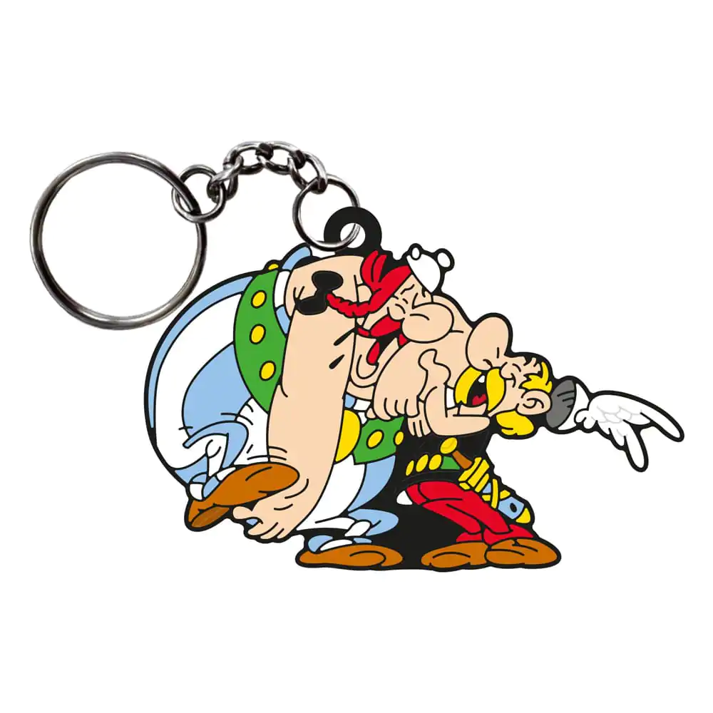 Asterix Keychain Asterix & Obelix Laughing 9 cm termékfotó