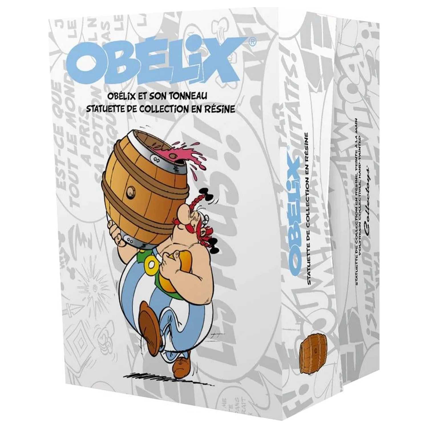 Asterix & Obelix Obélix loading a barrel Statue 25cm product photo