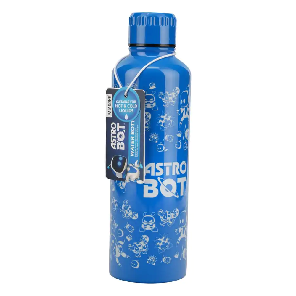 Astro Bot metal water bottle product photo