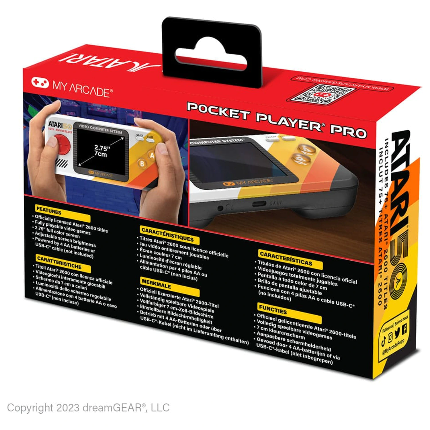 Atari Portable Gaming System Pocket Player Pro  product photo