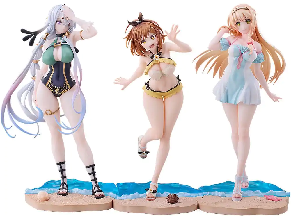 Atelier Ryza: Ever Darkness &amp; the Secret Hideout PVC Statues 3-Pack 1/7 Ryza, Klaudia, Lila: Swimsuit Ver. product photo