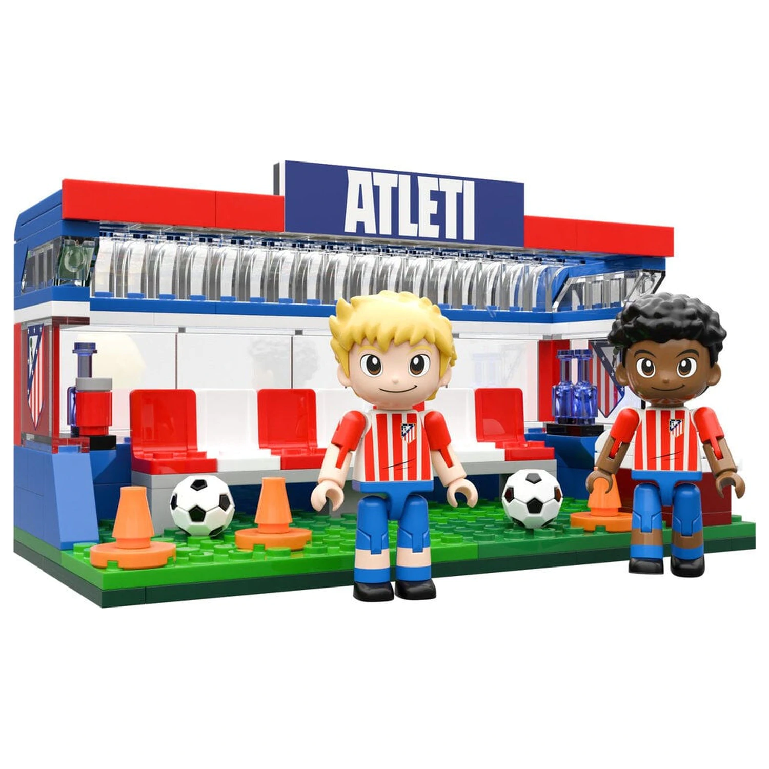 Atletico de Madrid bench set with figures 184pcs product photo
