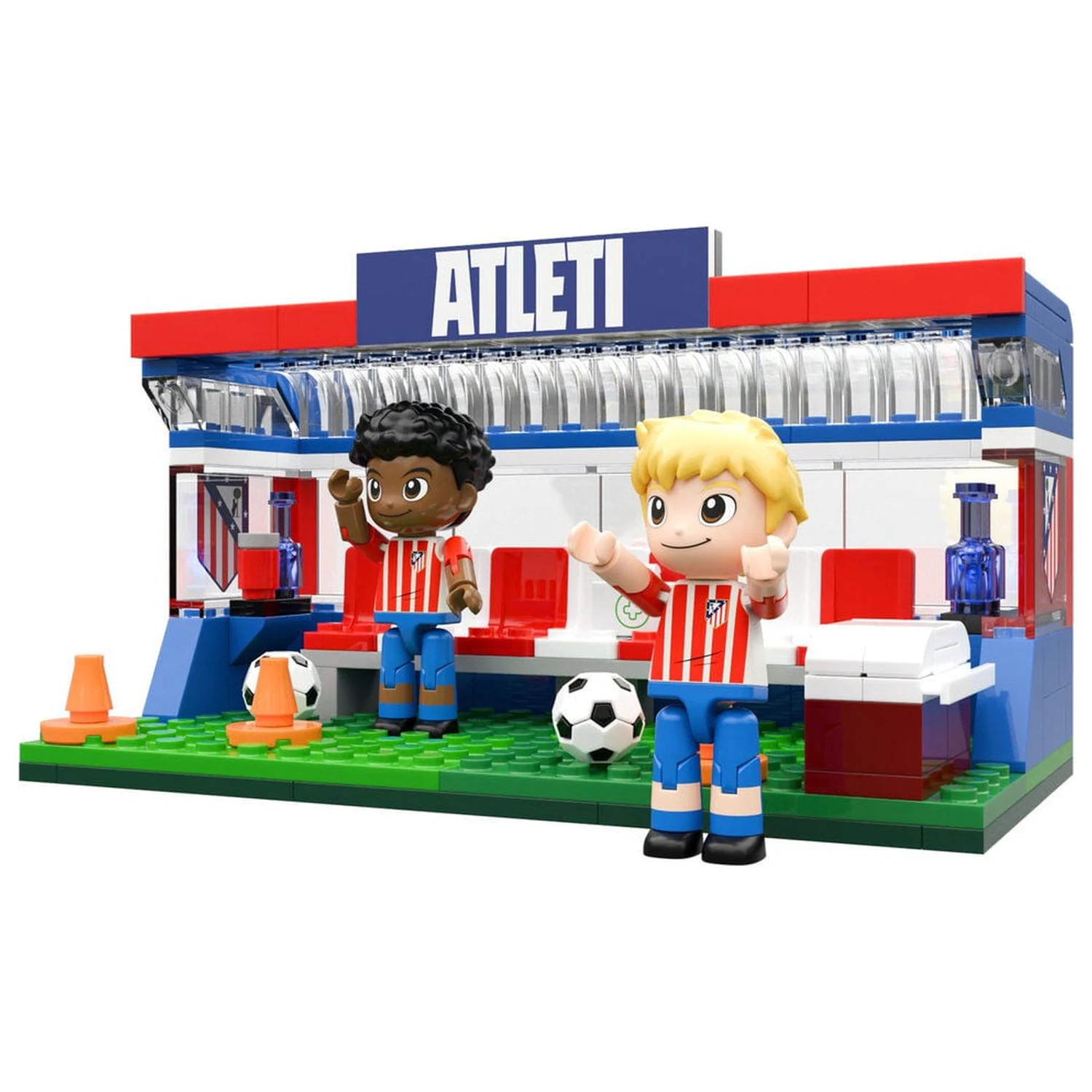 Atletico de Madrid bench set with figures 184pcs product photo