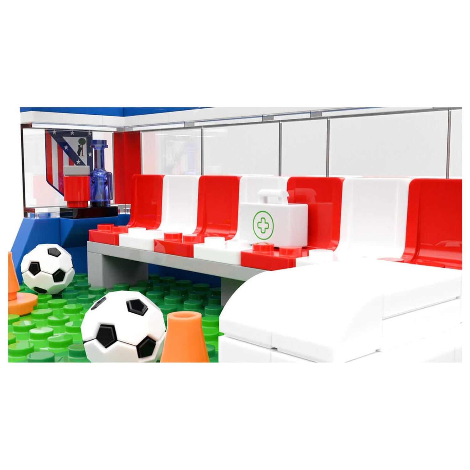 Atletico de Madrid bench set with figures 184pcs product photo