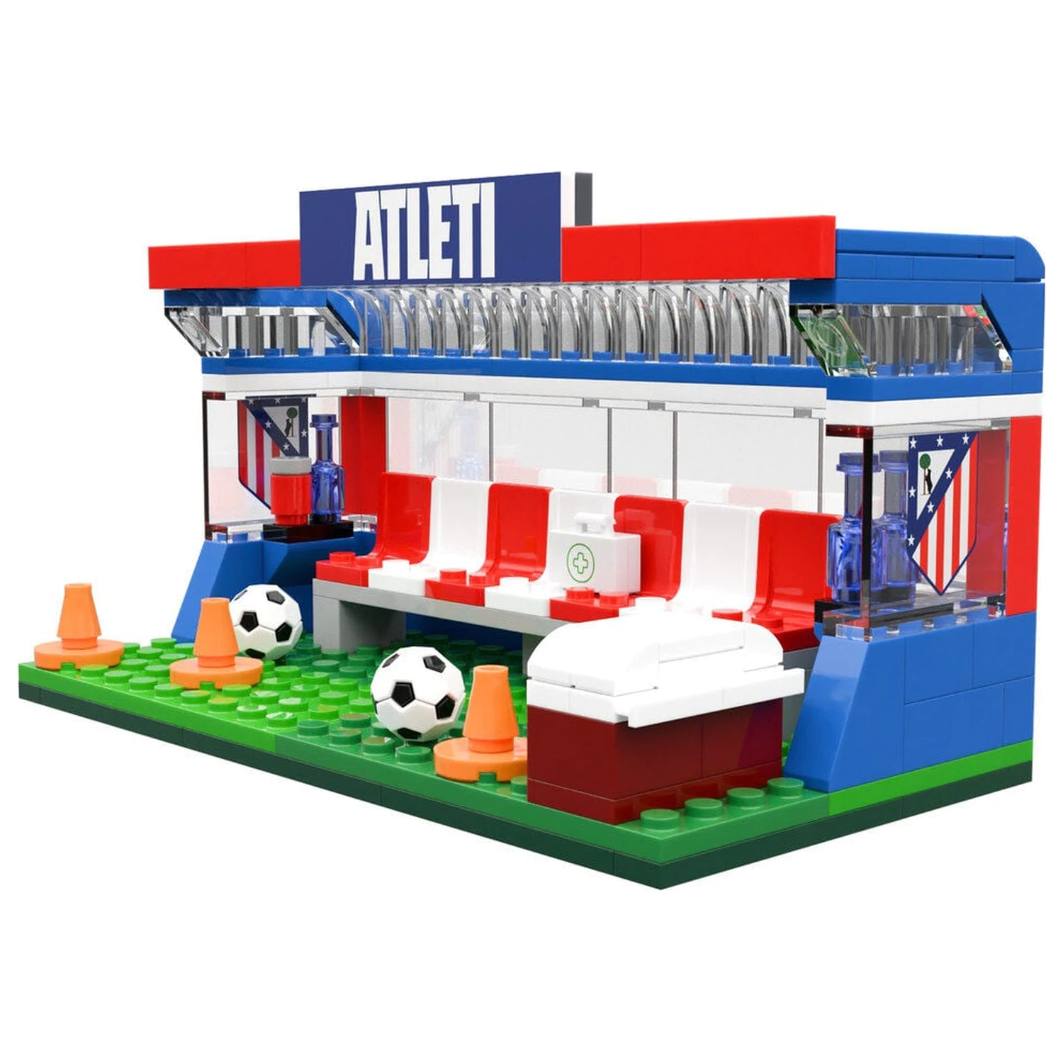 Atletico de Madrid bench set with figures 184pcs product photo
