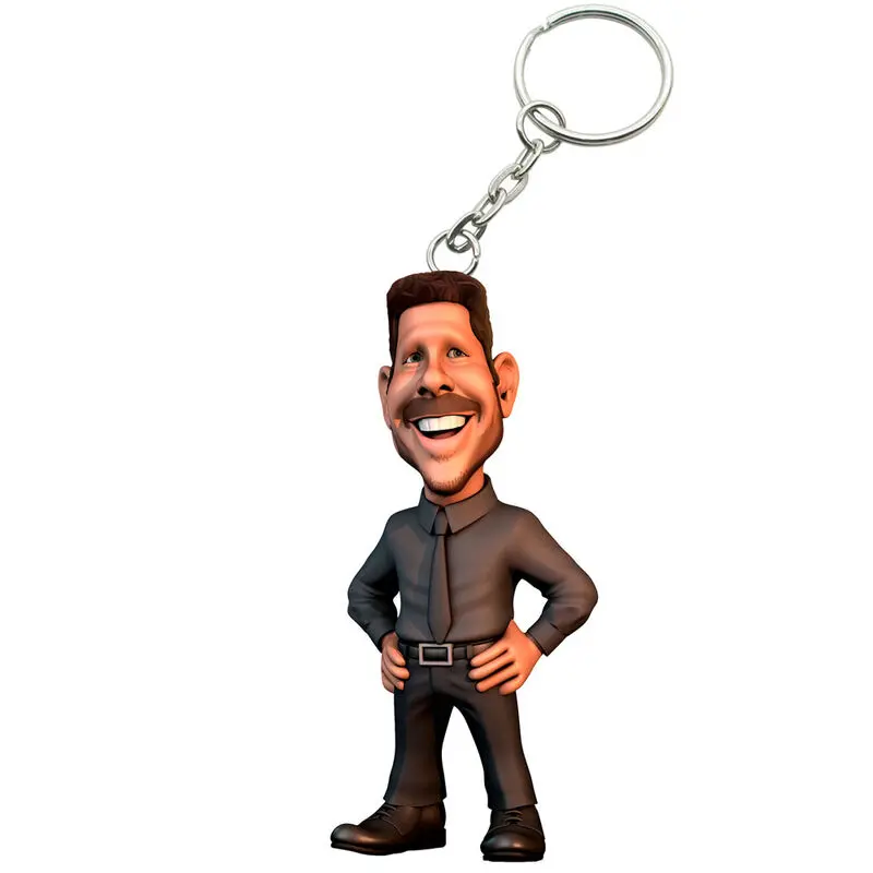 Atletico de Madrid Cholo Simeone Minix keychain figure 7cm product photo