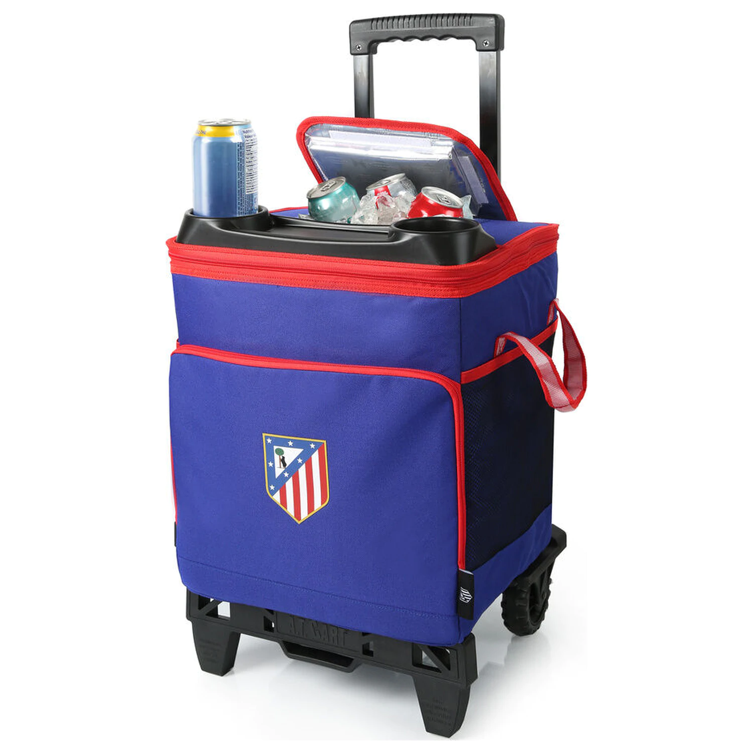 Atletico de Madrid refrigerator cart and wheels product photo