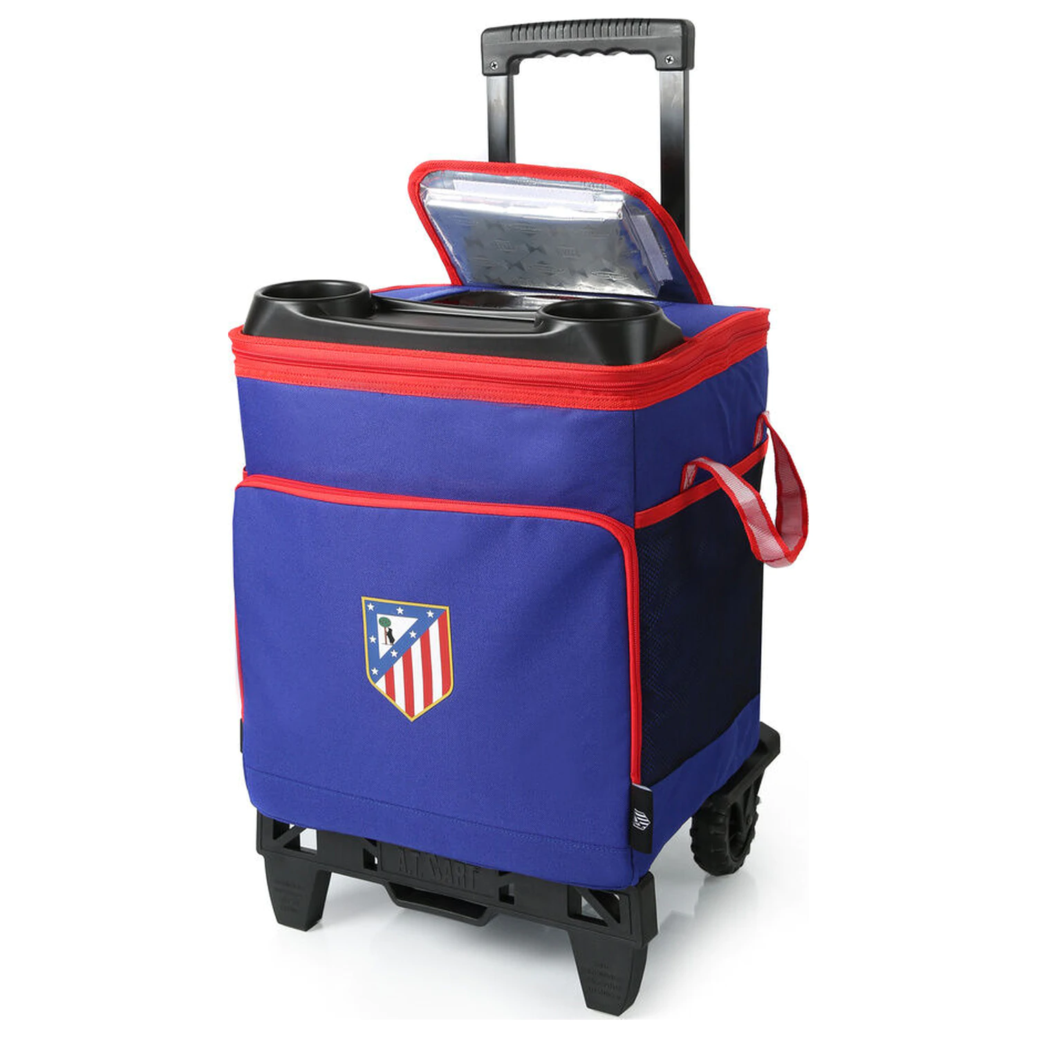 Atletico de Madrid refrigerator cart and wheels product photo
