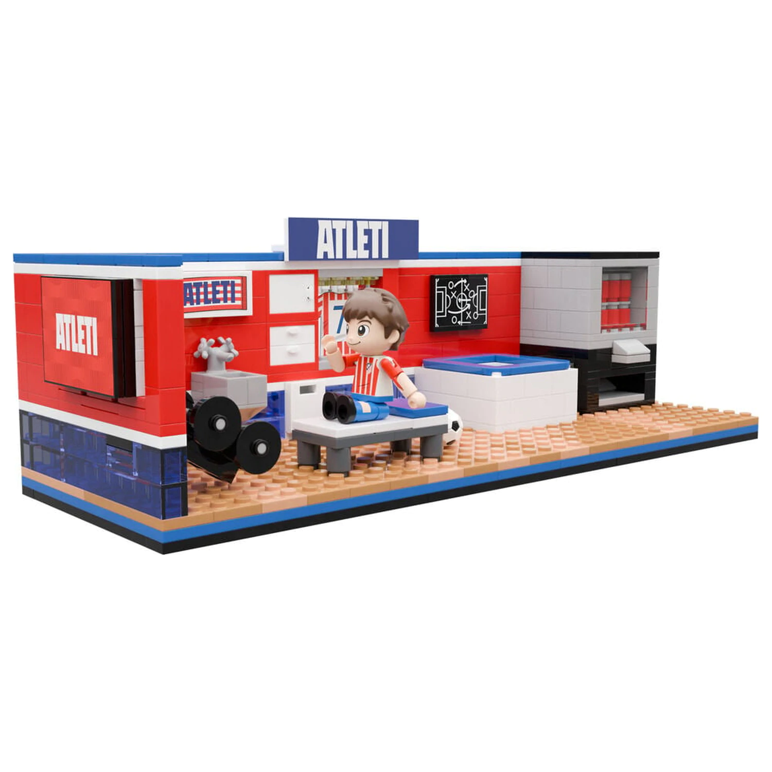Atletico de Madrid locker room set with figure 439 pcs product photo