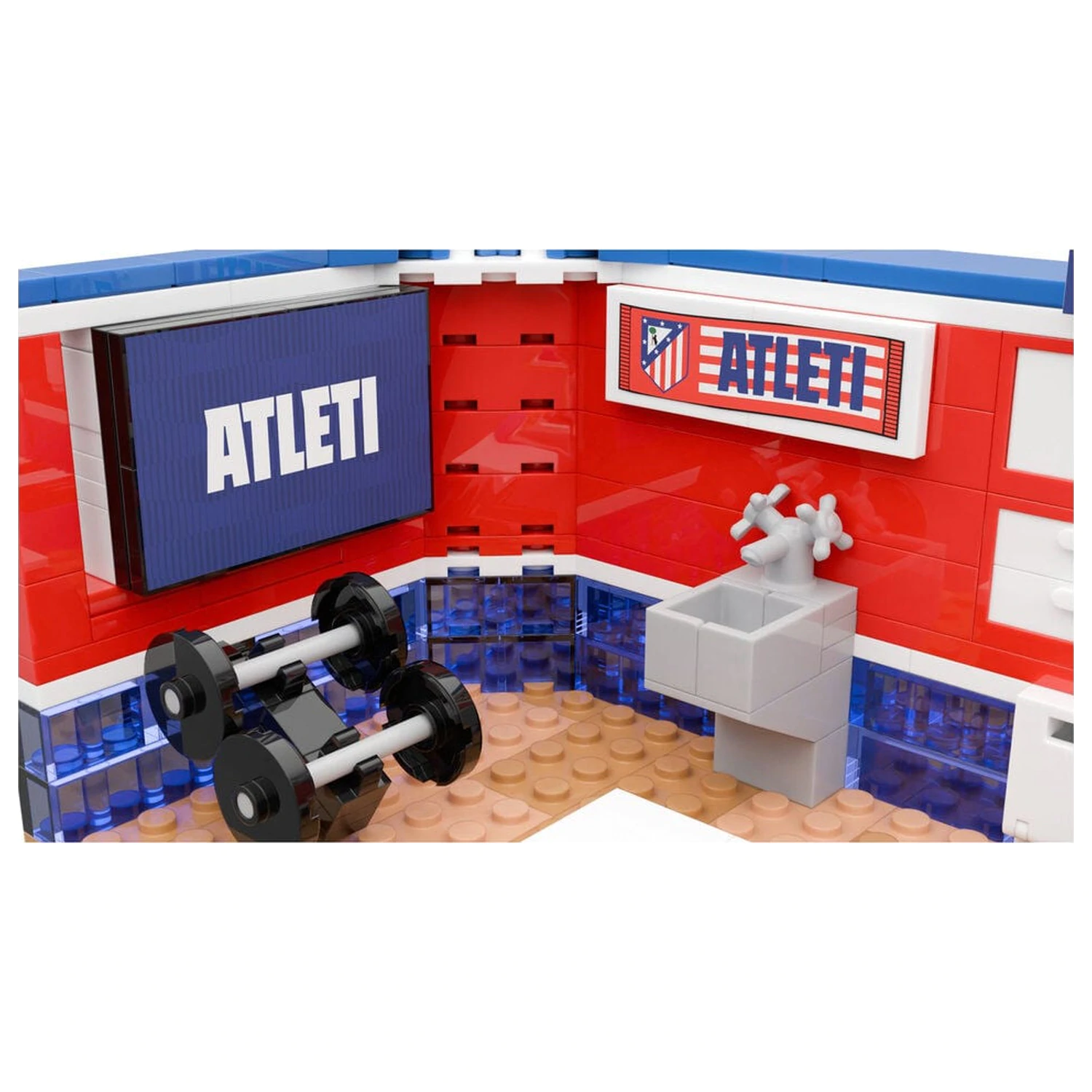 Atletico de Madrid locker room set with figure 439 pcs product photo