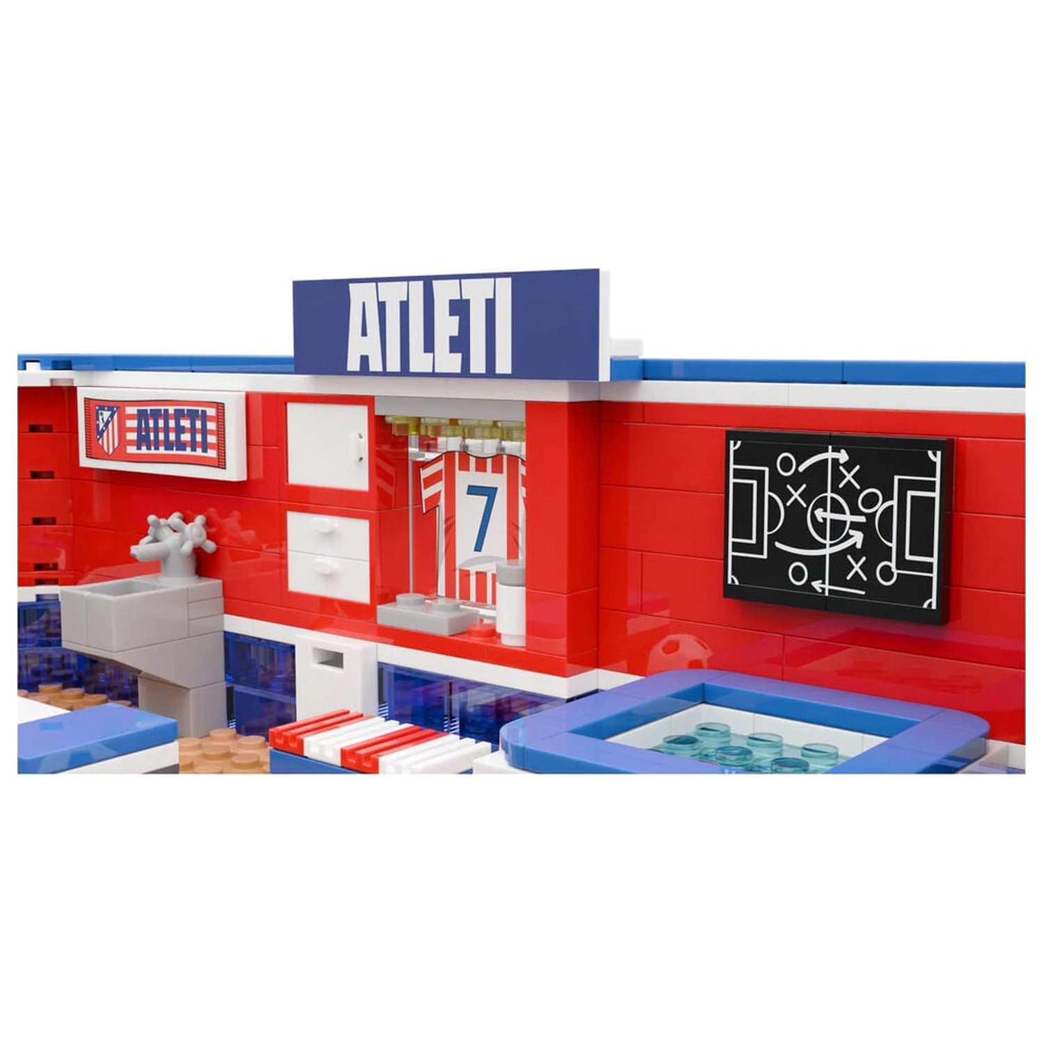 Atletico de Madrid locker room set with figure 439 pcs product photo