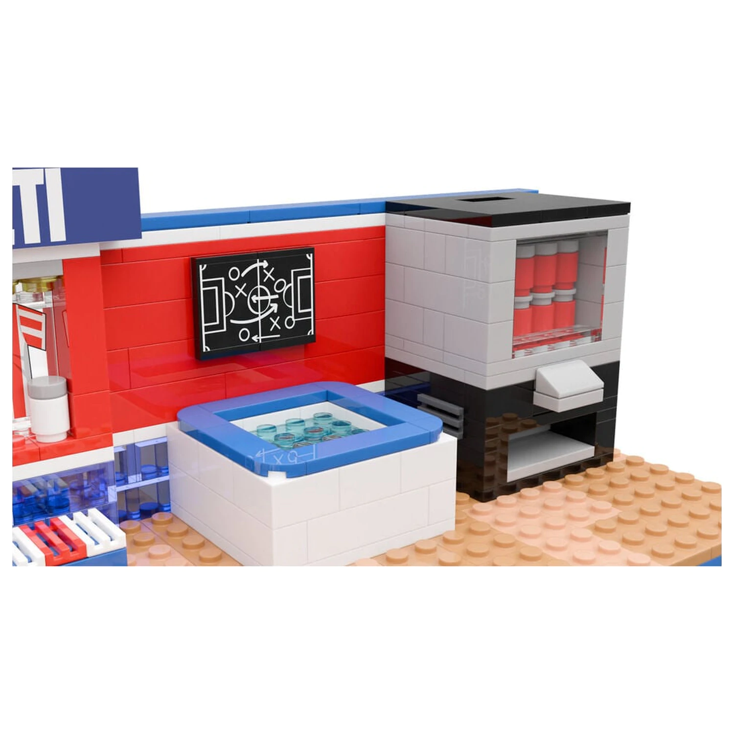 Atletico de Madrid locker room set with figure 439 pcs product photo