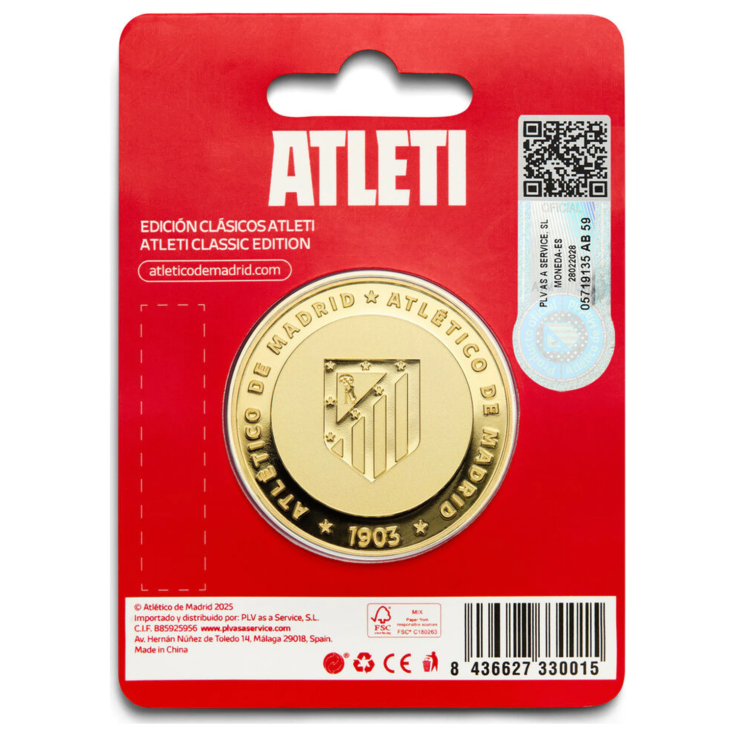 Atletico de Madrid Special Edition 1903 commemorative coin product photo