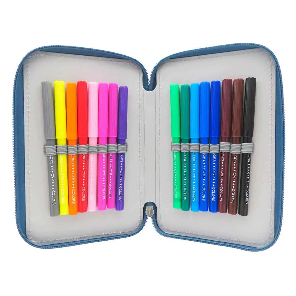 Atletico de Madrid triple pencil case product photo