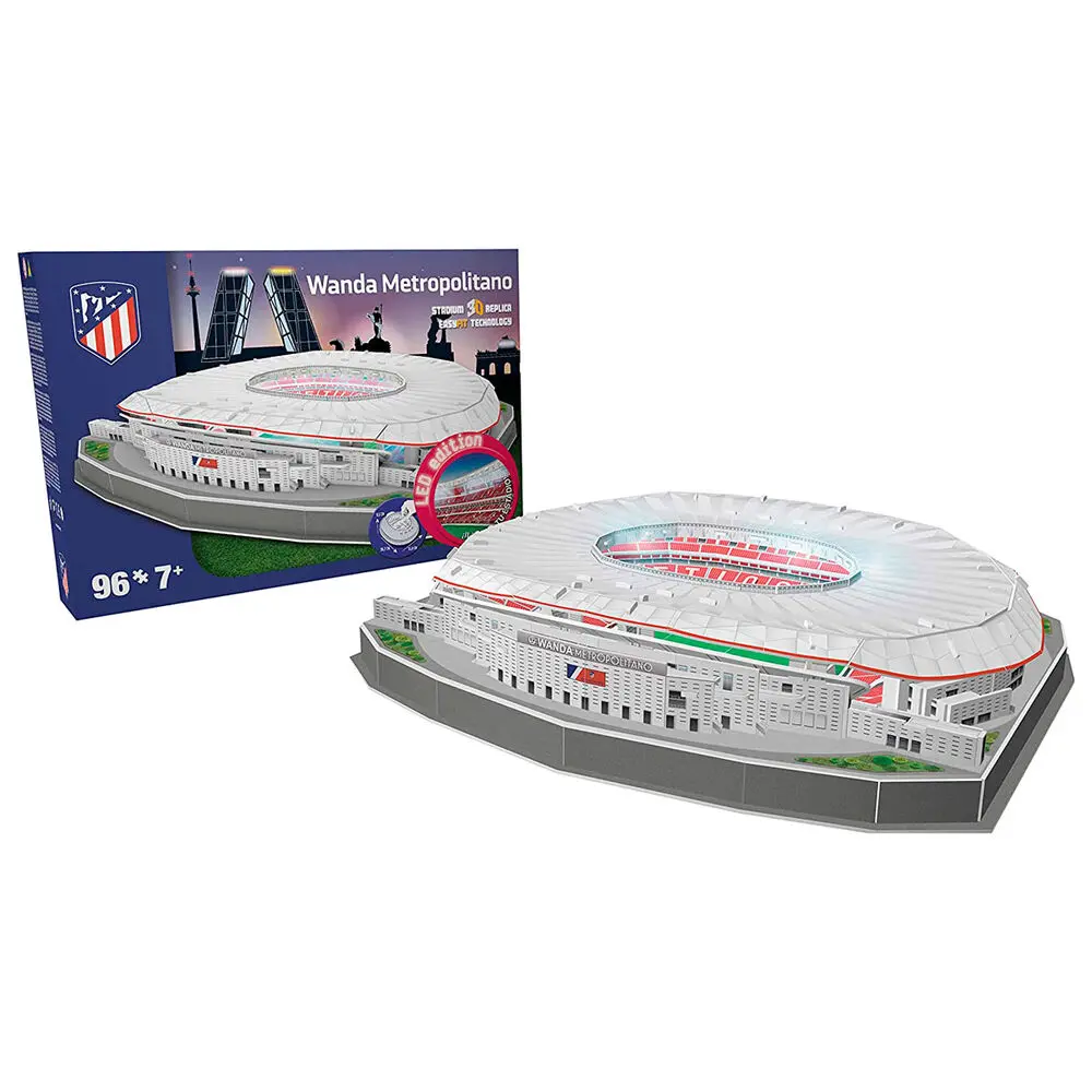 Atletico de Madrid Wanda Metropolitano stadium 3D puzzle led product photo