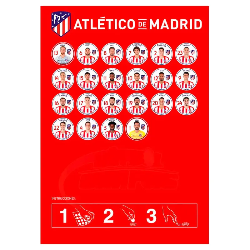 Atletico Madrid bottle cap game product photo