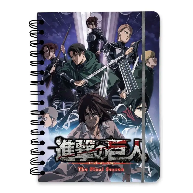 Attack on Titan A5 notebook product photo