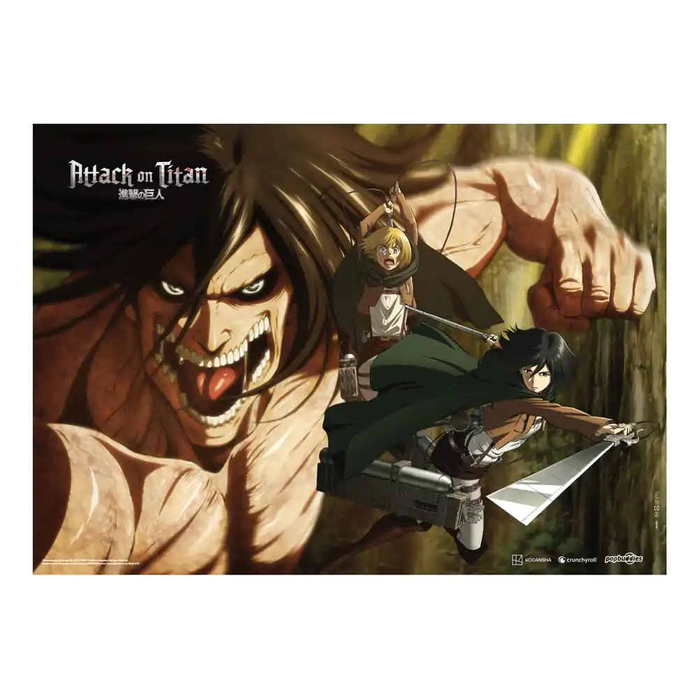 Attack On Titan Fabric Poster Attack Titan 84 x 118 cm product photo