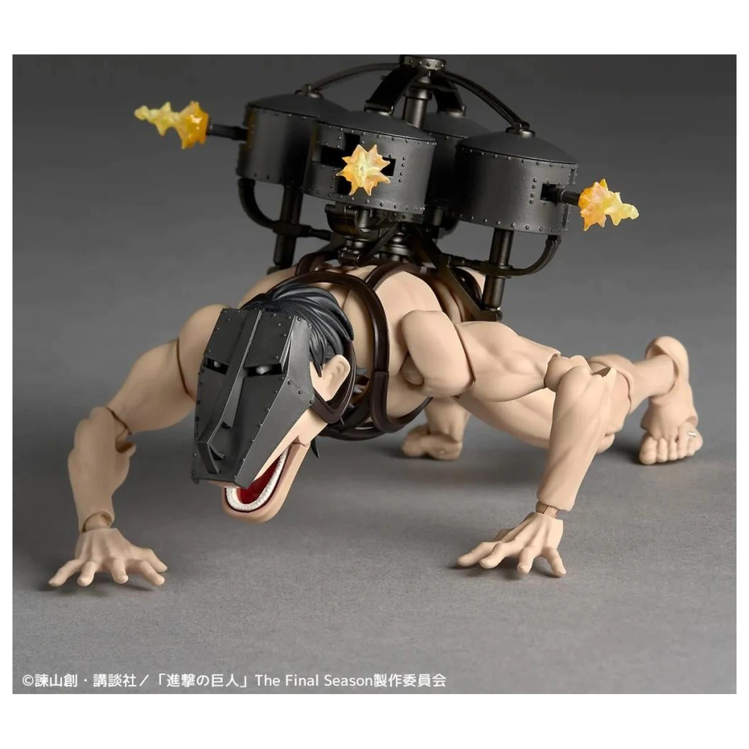 Attack on Titan Cart Titan Figurine Revoltech A.Y. 13cm product photo