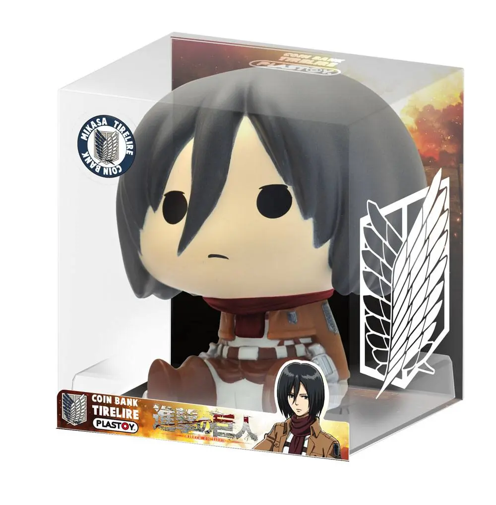 Attack on Titan Chibi Bust Bank Mikasa 16 cm termékfotó