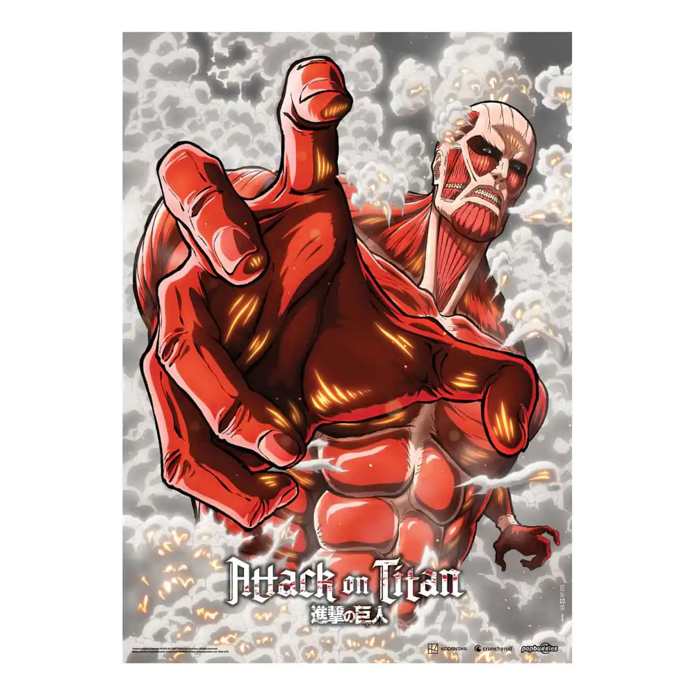 Attack On Titan Fabric Poster Colossal Titan 84 x 118 cm termékfotó