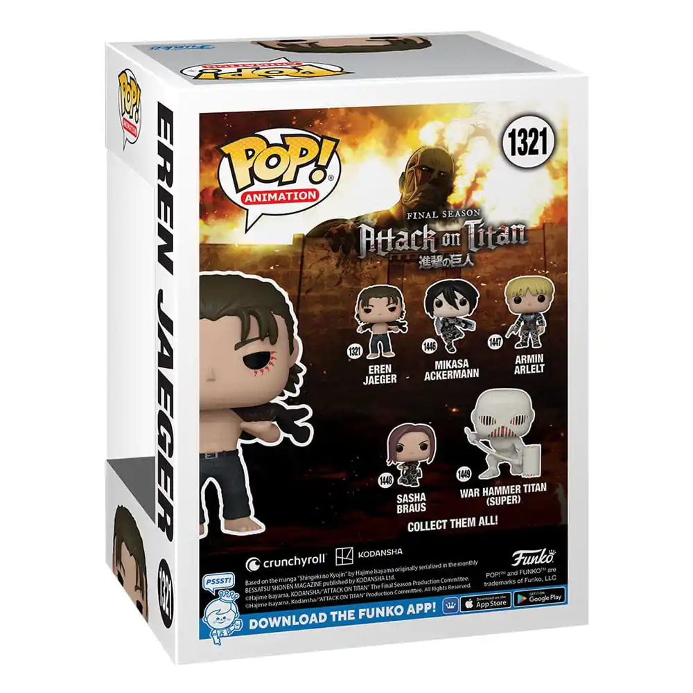 Attack on Titan POP! Animation Vinyl Figure Eren Jeager 9 cm termékfotó