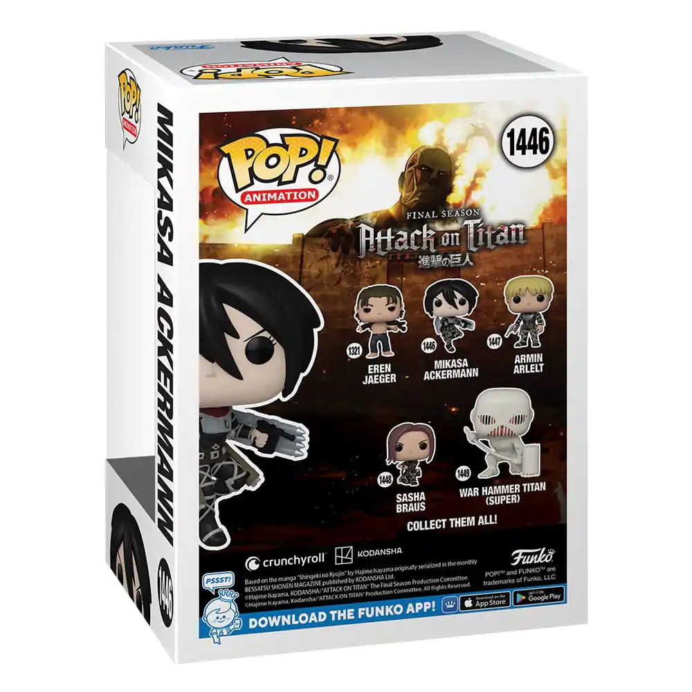 Attack on Titan POP! Animation Vinyl Figure Mikasa Ackerman 9 cm termékfotó