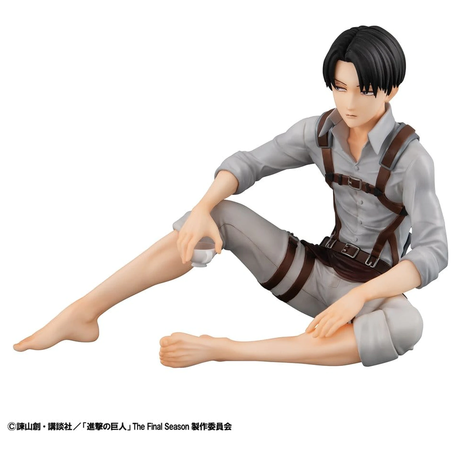 Attack on Titan G.E.M. Series PVC Figure Squad Captain Levi Palm Size 9 cm product photo