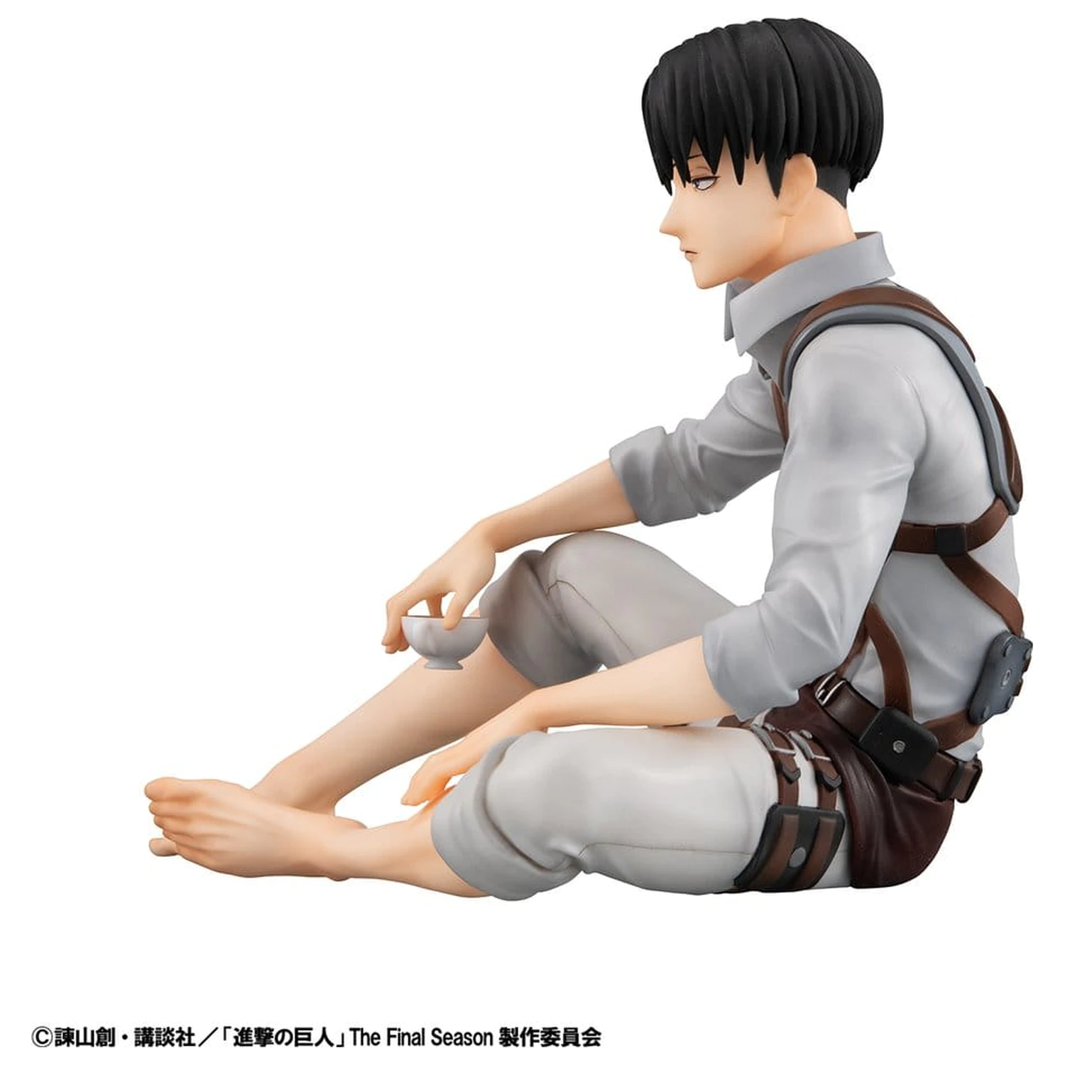 Attack on Titan G.E.M. Series PVC Figure Squad Captain Levi Palm Size 9 cm product photo
