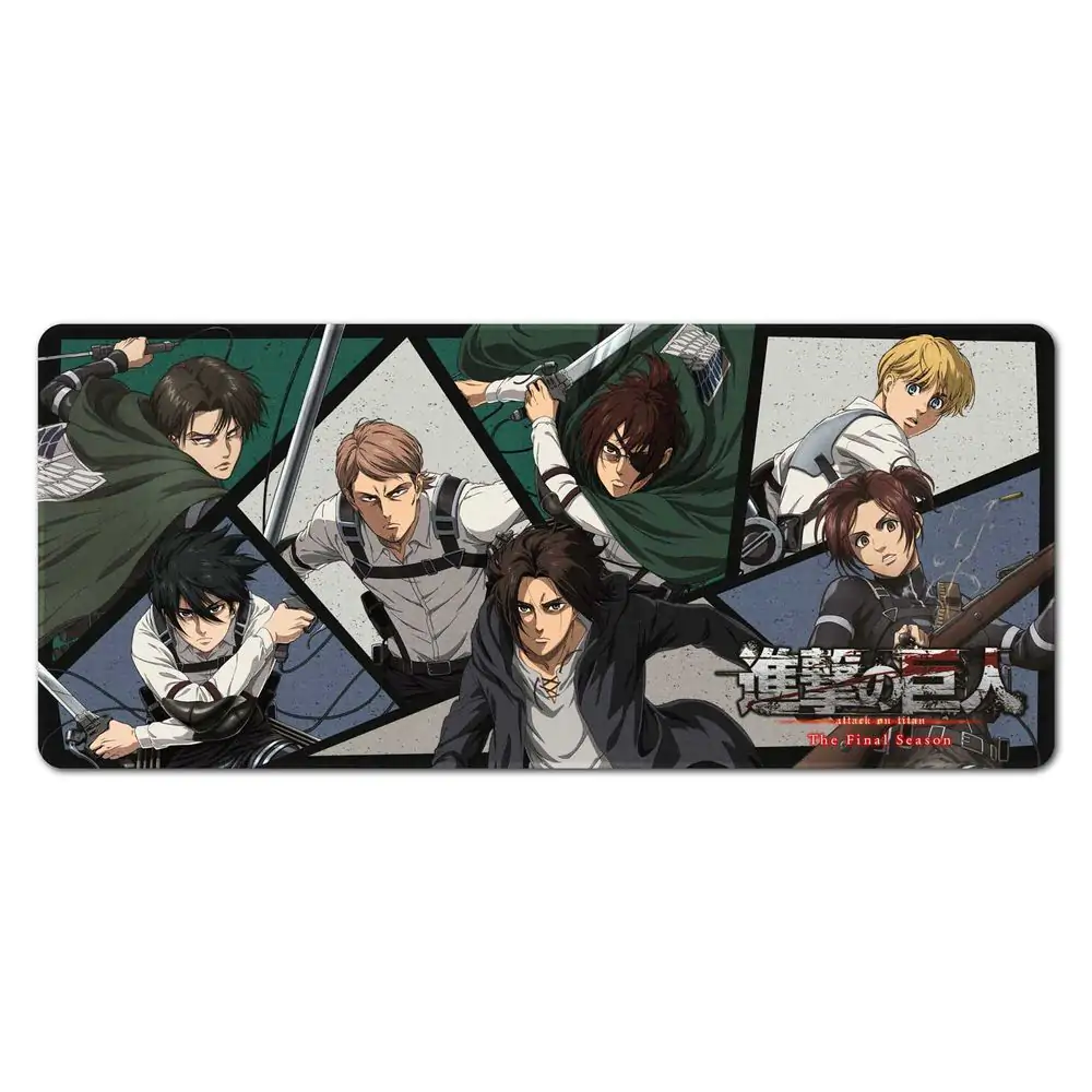 Attack on Titan gaming desk mat product photo