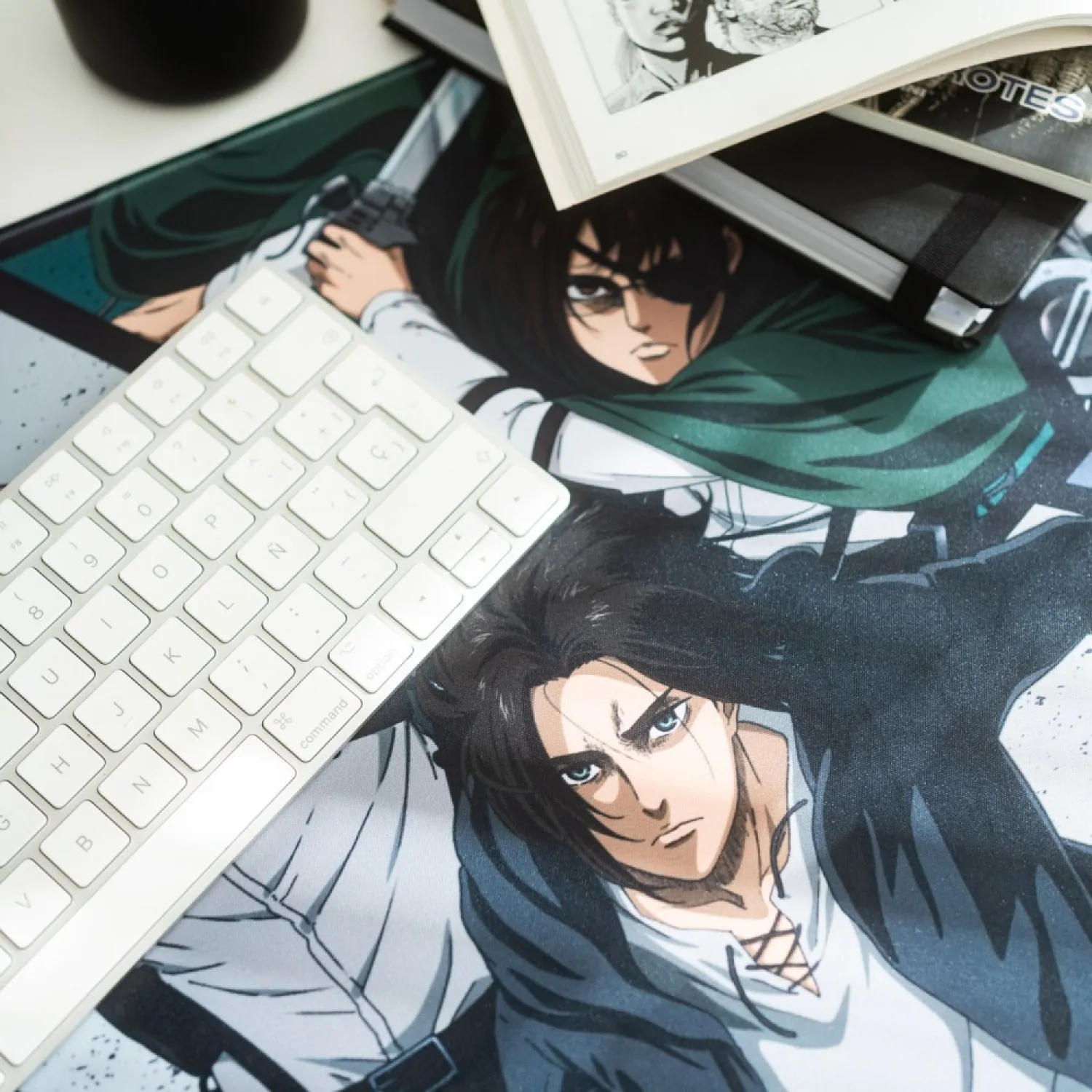 Attack on Titan gaming desk mat product photo