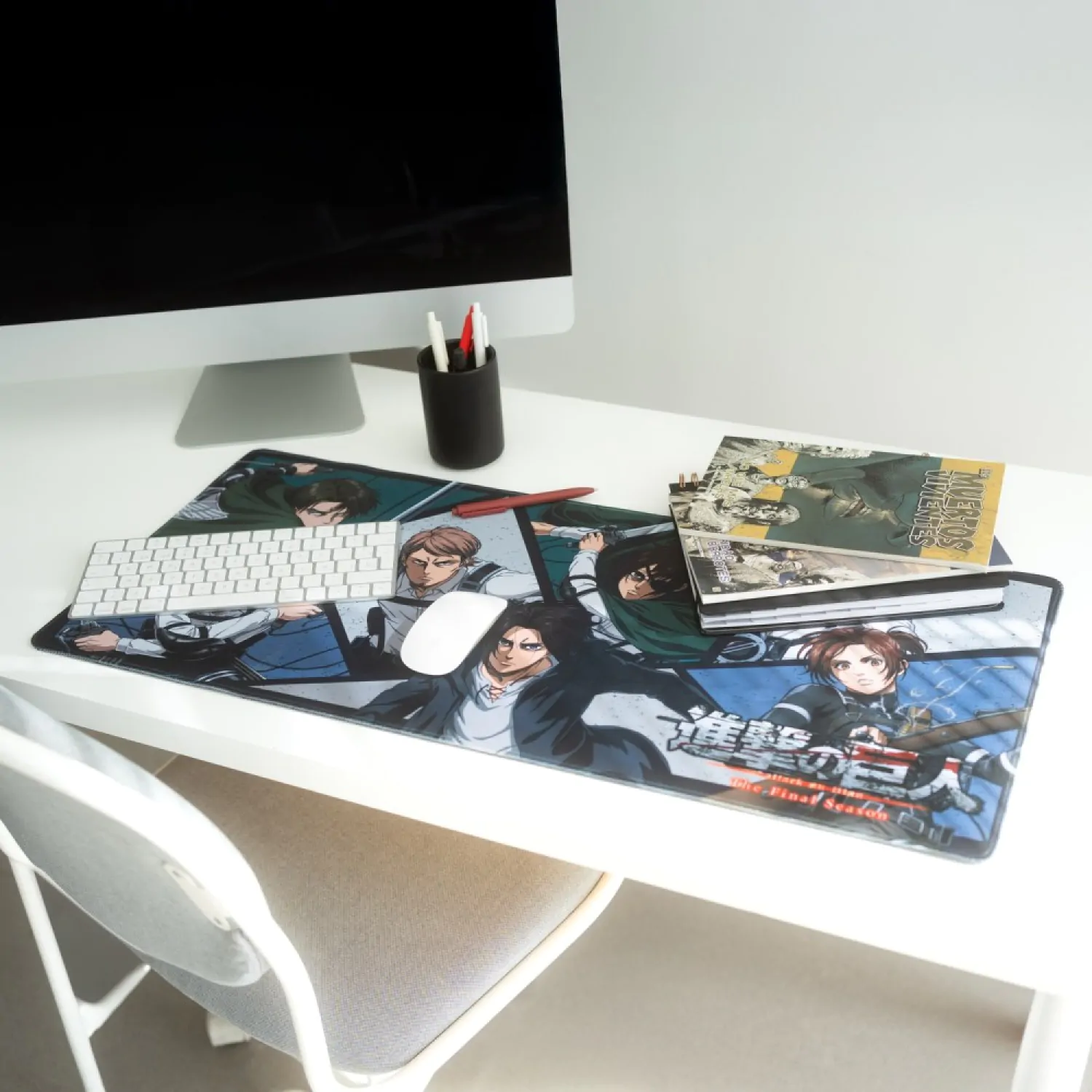Attack on Titan gaming desk mat product photo