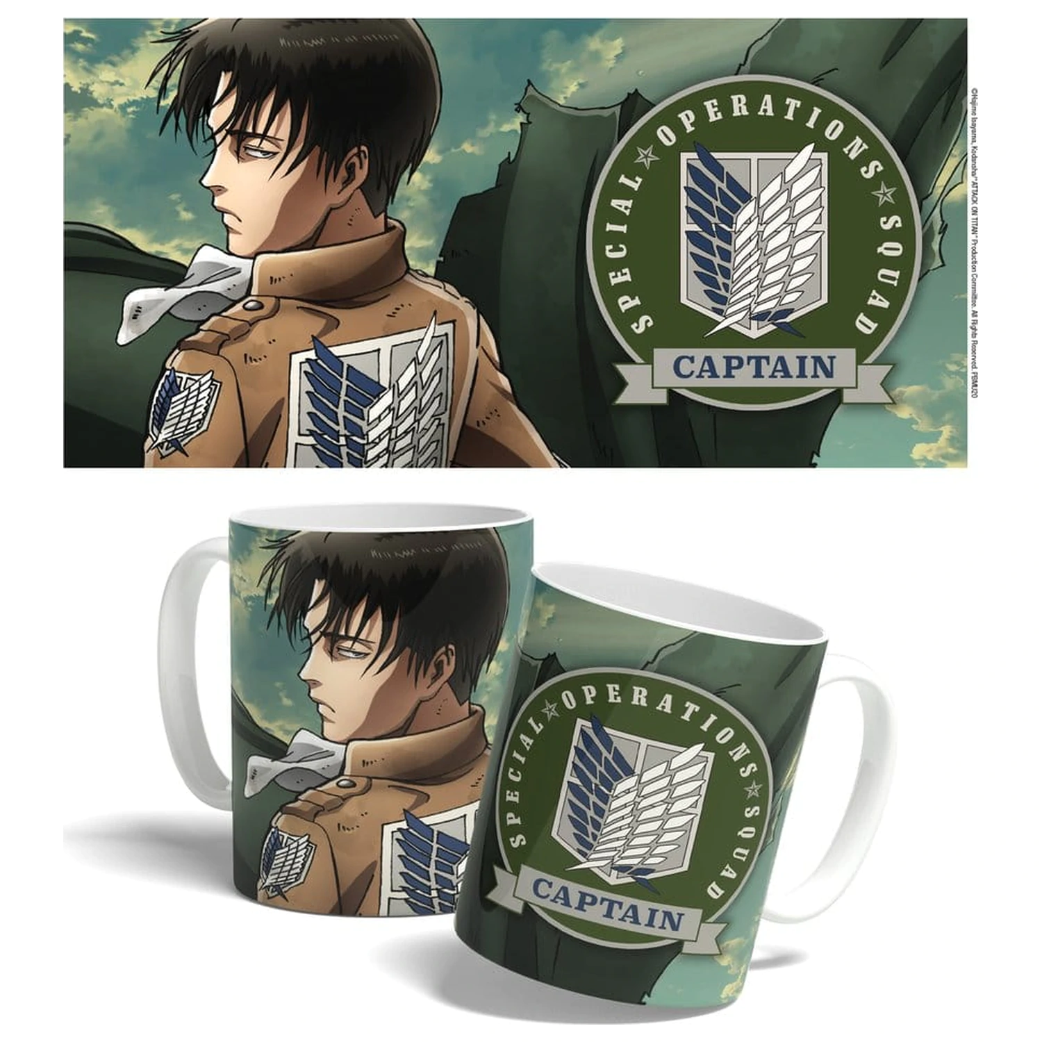 Attack on Titan Mug Levi Squad Captain 325 ml product photo