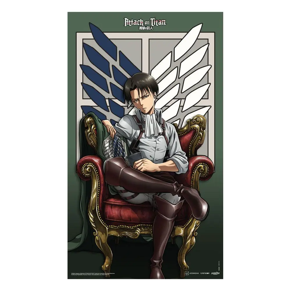 Attack on Titan Fabric Poster Levi 70 x 120 cm product photo