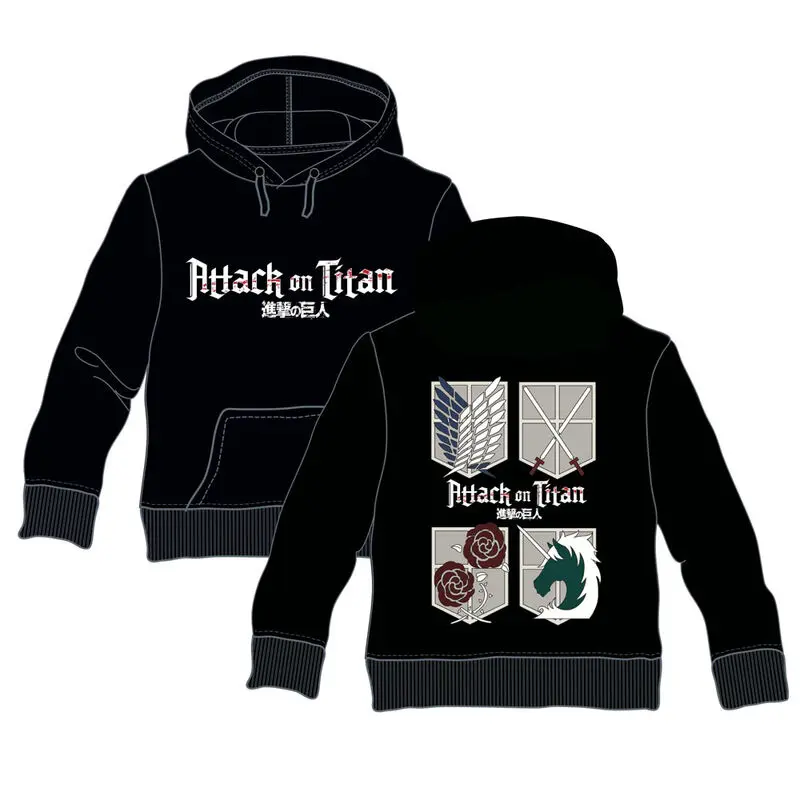 Attack on Titan Logos hoodie product photo
