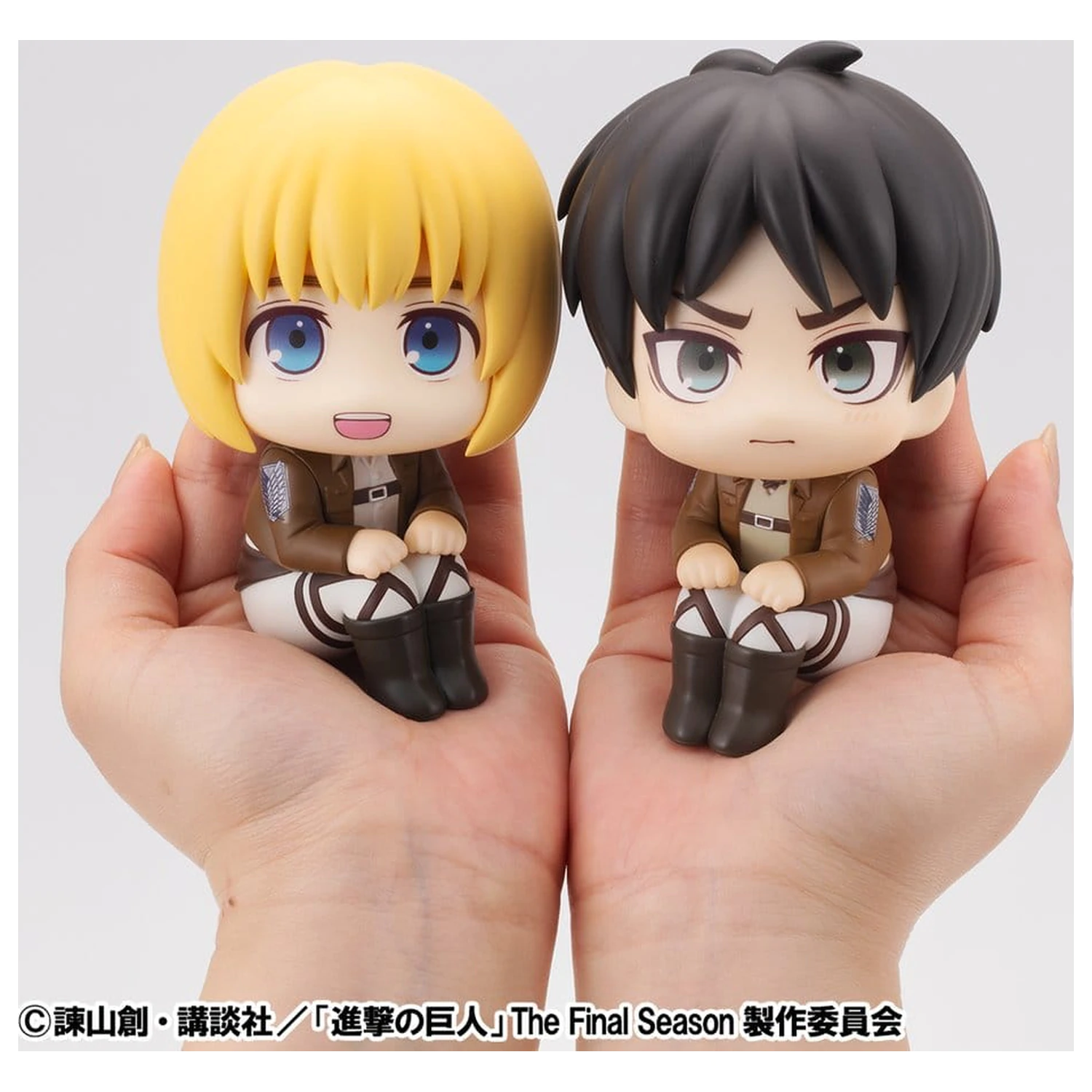 Attack on Titan Lookup PVC Figures 2-Pack Armin Arlert & Eren Yeager Grumpy Ver. 11 cm (with gift) product photo