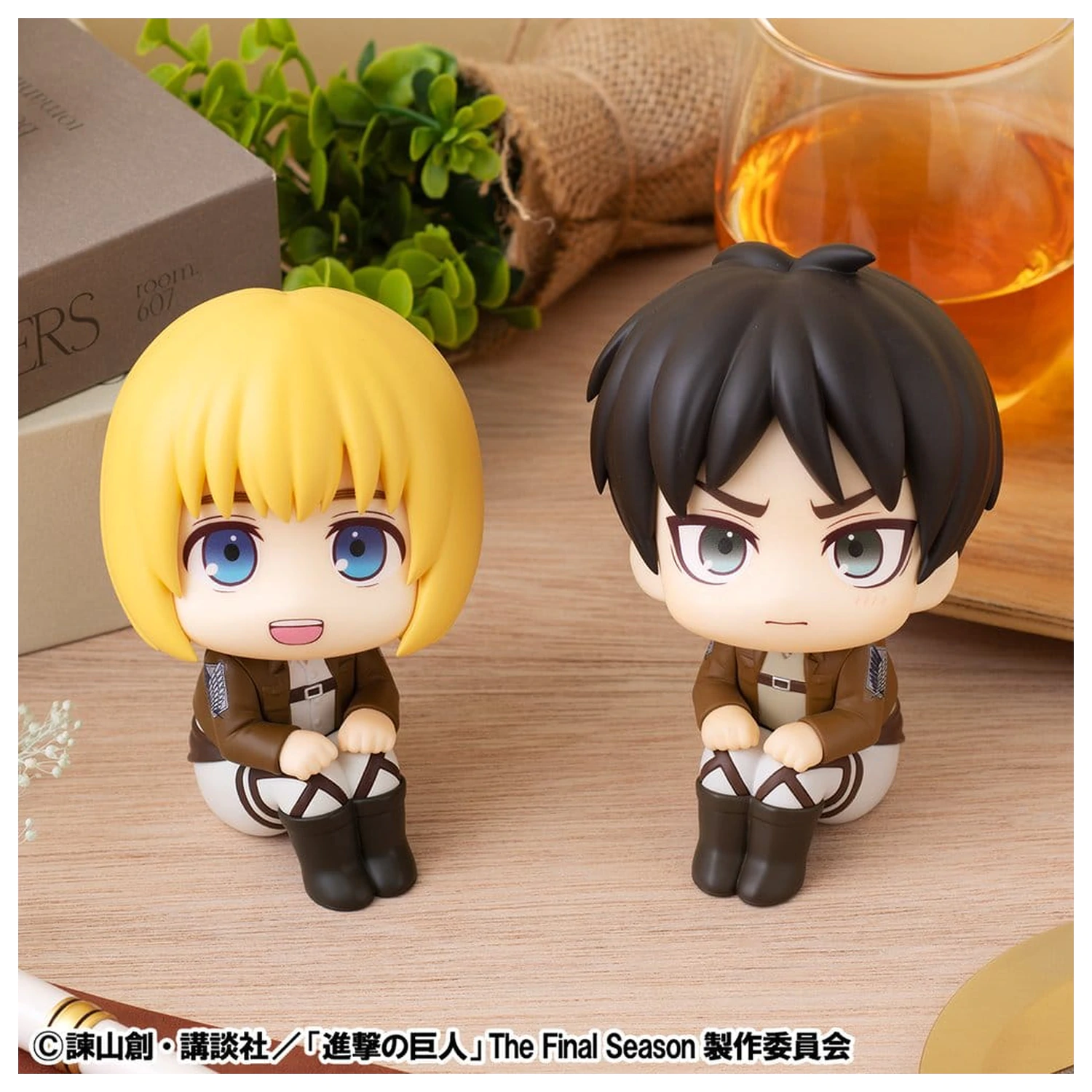 Attack on Titan Lookup PVC Figures 2-Pack Armin Arlert & Eren Yeager Grumpy Ver. 11 cm (with gift) product photo