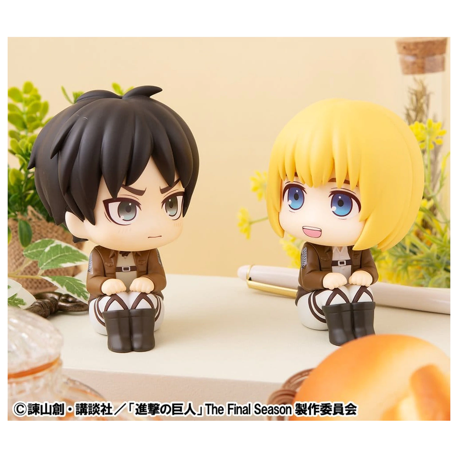 Attack on Titan Lookup PVC Figures 2-Pack Armin Arlert & Eren Yeager Grumpy Ver. 11 cm (with gift) product photo