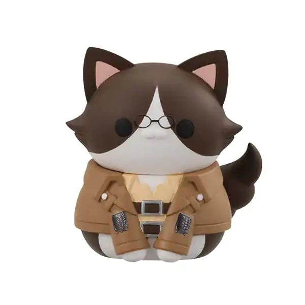 Attack on Titan Mega Cat Project Trading Figure 8-Pack Attack on Tinyan Gathering Scout Regiment danyan! 3 cm product photo