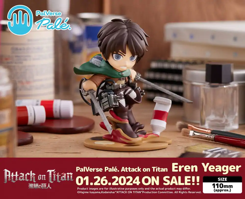 Attack on Titan PalVerse PVC Statue Eren Yeager 11 cm product photo