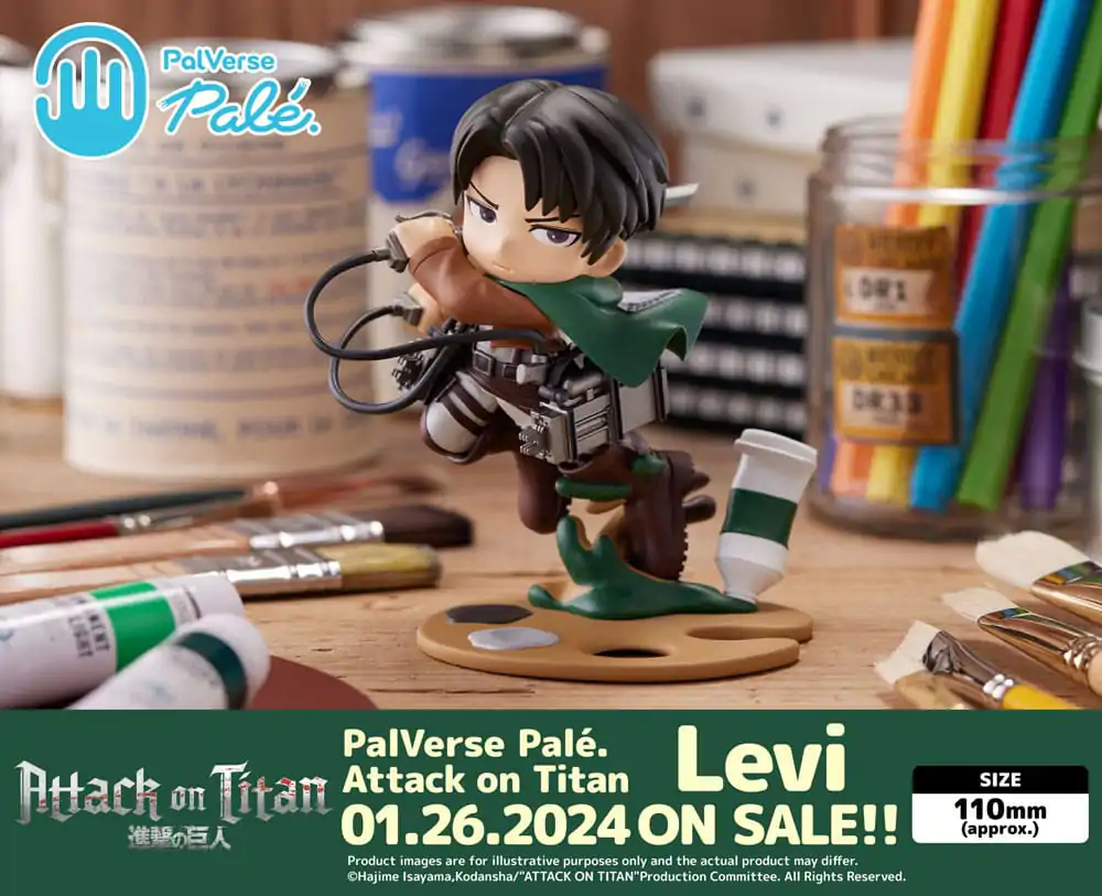 Attack on Titan PalVerse PVC Statue Levi 11 cm product photo