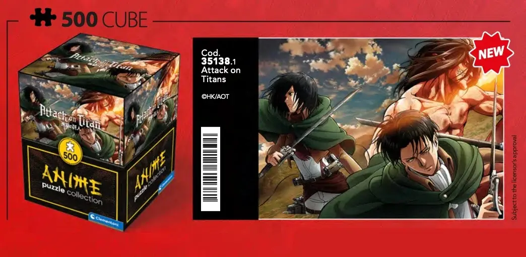 Attack on Titan puzzle Levi, Mikasa and Eren Titan product photo