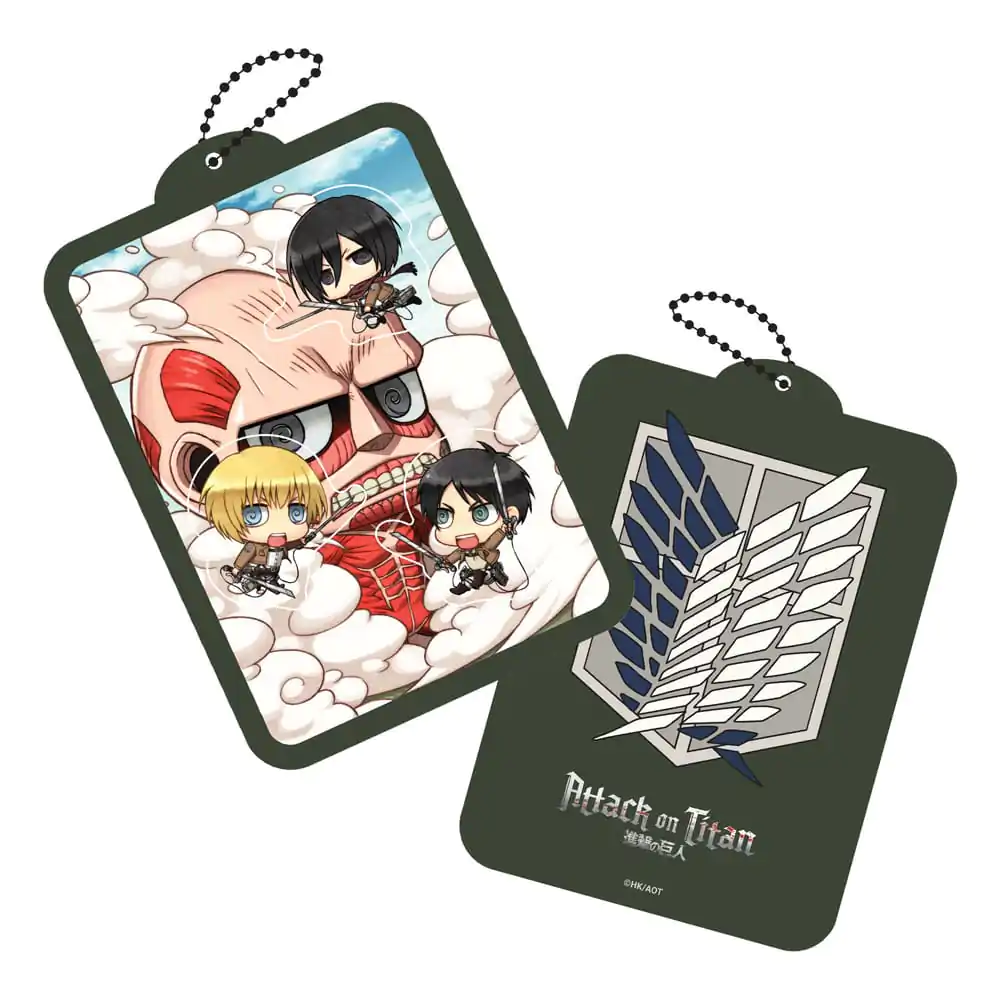 Attack on Titan Shaker Acrylic Keychain Kawaii Attack! product photo