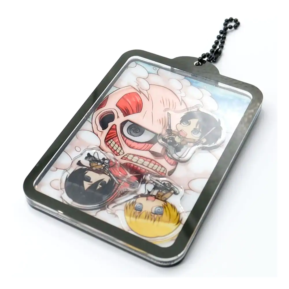 Attack on Titan Shaker Acrylic Keychain Kawaii Attack! product photo