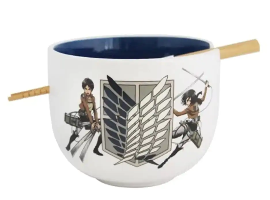 Attack on Titan Ramen Bowl with Chopsticks Survey Corps 414 ml product photo