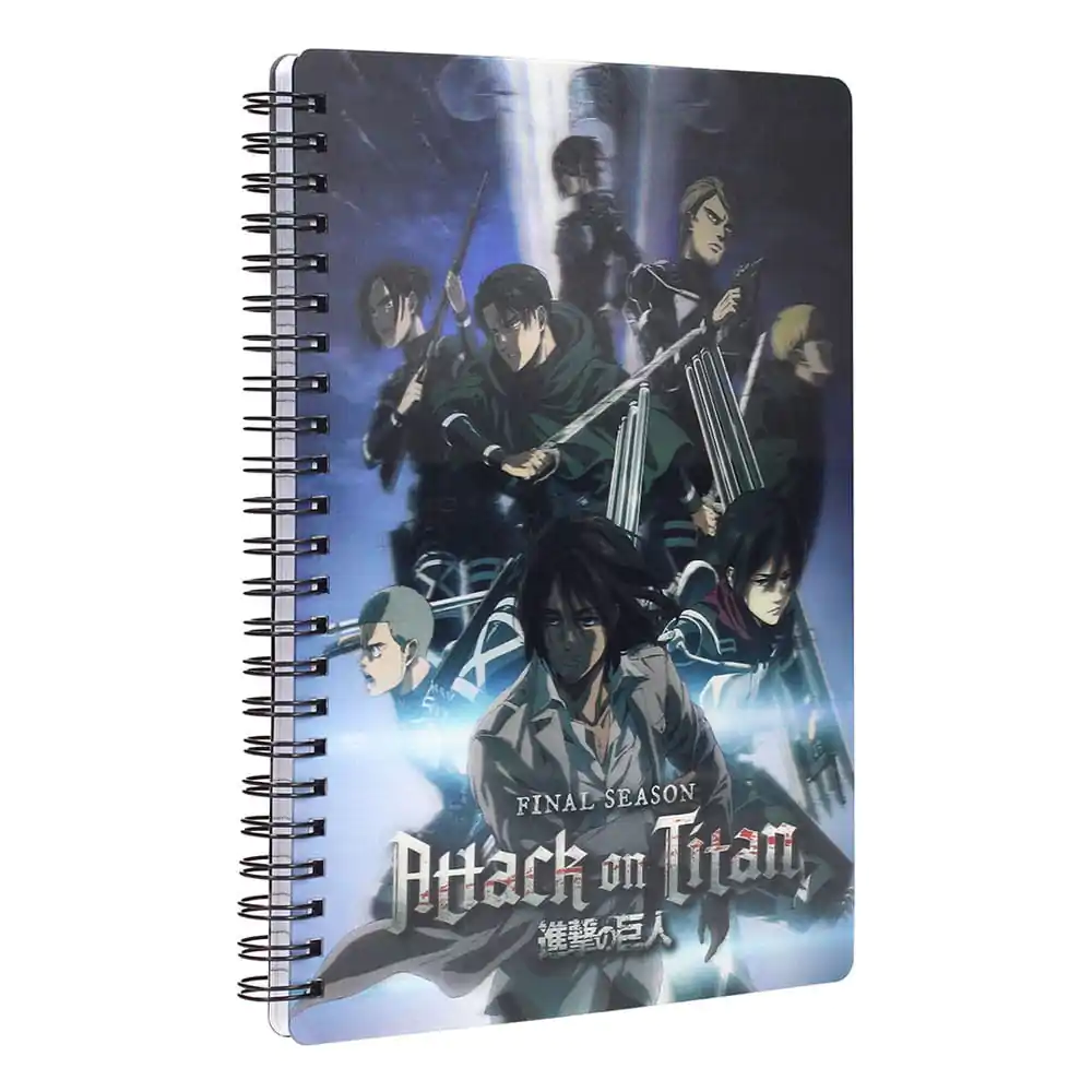 Attack on Titan Notebook with 3D-Effect Group product photo